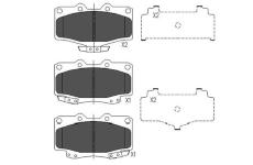 Sada brzdových destiček, kotoučová brzda KAVO PARTS KBP-9054