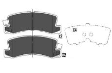 Sada brzdových platničiek kotúčovej brzdy KAVO PARTS KBP-9058