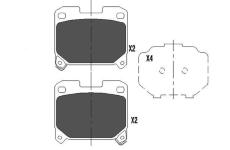 Sada brzdových platničiek kotúčovej brzdy KAVO PARTS KBP-9063