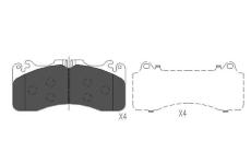 Sada brzdových destiček, kotoučová brzda KAVO PARTS KBP-9112