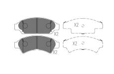 Sada brzdových destiček, kotoučová brzda KAVO PARTS KBP-9127