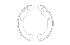 Sada brzdových čelistí KAVO PARTS KBS-1404