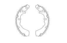 Sada brzdových čeľustí KAVO PARTS KBS-1916