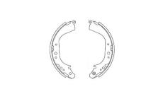 Sada brzdových čelistí KAVO PARTS KBS-7435