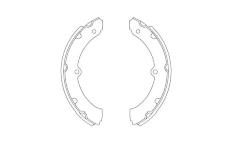 Sada brzdových čelistí KAVO PARTS KBS-9937