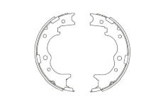 Sada brzdových čelistí KAVO PARTS KBS-9940