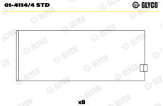ojnicni lozisko GLYCO 01-4114/4 STD