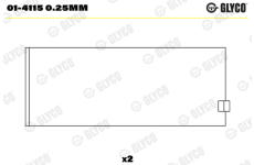 ojnicni lozisko GLYCO 01-4115 0.25mm