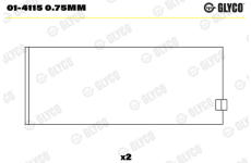 ojnicni lozisko GLYCO 01-4115 0.75mm