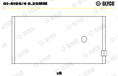 ojnicni lozisko GLYCO 01-4166/4 0.25mm