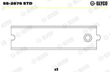 Loziskove pouzdro, ojnice GLYCO 55-2676 STD