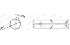 Ložiskové pouzdro, ojnice GLYCO 55-3625 SEMI