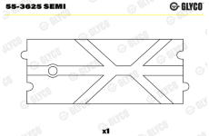 Lożiskové puzdro ojnice GLYCO 55-3625 SEMI