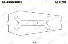 Loziskove pouzdro, ojnice GLYCO 55-4099 SEMI