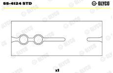 Ložiskové pouzdro, ojnice GLYCO 55-4124 STD