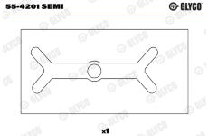 Lożiskové puzdro ojnice GLYCO 55-4201 SEMI