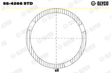 Ložiskové pouzdro, ojnice GLYCO 55-4268 STD
