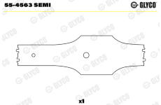 Ložiskové pouzdro, ojnice GLYCO 55-4563 SEMI