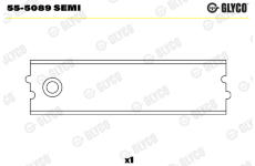Ložiskové pouzdro, ojnice GLYCO 55-5089 SEMI