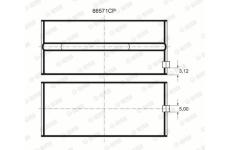 Ložisko GLYCO 66571CP
