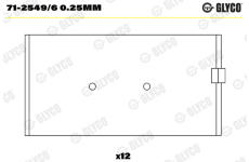 ojnicni lozisko GLYCO 71-2549/6 0.25mm