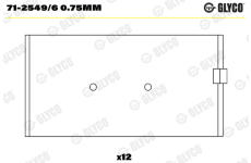 ojnicni lozisko GLYCO 71-2549/6 0.75mm