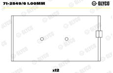 ojnicni lozisko GLYCO 71-2549/6 1.00mm