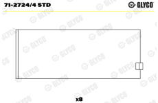 Ojniční ložisko GLYCO 71-2724/4 STD