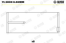 ojnicni lozisko GLYCO 71-3009 0.50mm