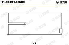 ojnicni lozisko GLYCO 71-3009 1.00mm