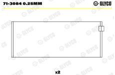 ojnicni lozisko GLYCO 71-3084 0.25mm