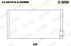 ojnicni lozisko GLYCO 71-3572/6 0.50mm