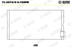 ojnicni lozisko GLYCO 71-3572/6 0.75mm