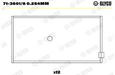 Ojniční ložisko GLYCO 71-3601/6 0.254mm