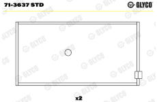 Ojniční ložisko GLYCO 71-3637 STD