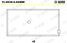 ojnicni lozisko GLYCO 71-3638 0.50mm