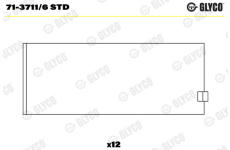 ojnicni lozisko GLYCO 71-3711/6 STD