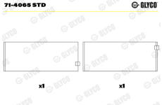 Ojniční ložisko GLYCO 71-4065 STD