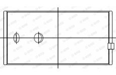 Ojniční ložisko GLYCO 71-4113 STD