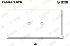 ojnicni lozisko GLYCO 71-4120/4 STD