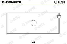 Ojniční ložisko GLYCO 71-4185/4 STD