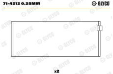 ojnicni lozisko GLYCO 71-4212 0.25mm