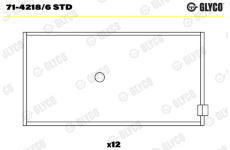 Ojniční ložisko GLYCO 71-4218/6 STD