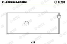 Ojničné lożisko GLYCO 71-4219/6 0.25mm