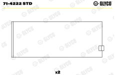 ojnicni lozisko GLYCO 71-4222 STD