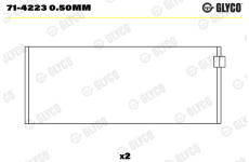 ojnicni lozisko GLYCO 71-4223 0.50mm