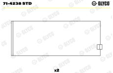 ojnicni lozisko GLYCO 71-4238 STD