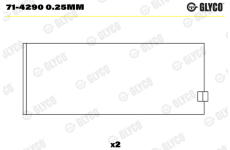 Ojniční ložisko GLYCO 71-4290 0.25mm