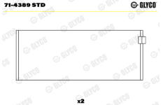 ojnicni lozisko GLYCO 71-4389 STD