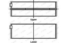 Hlavní ložiska klikového hřídele GLYCO 72-4547 STD
